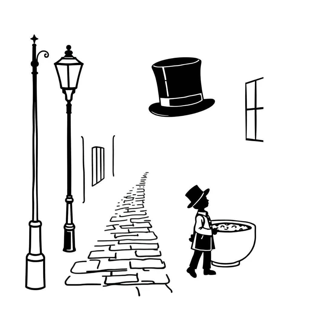 Oliver Twist character illustration