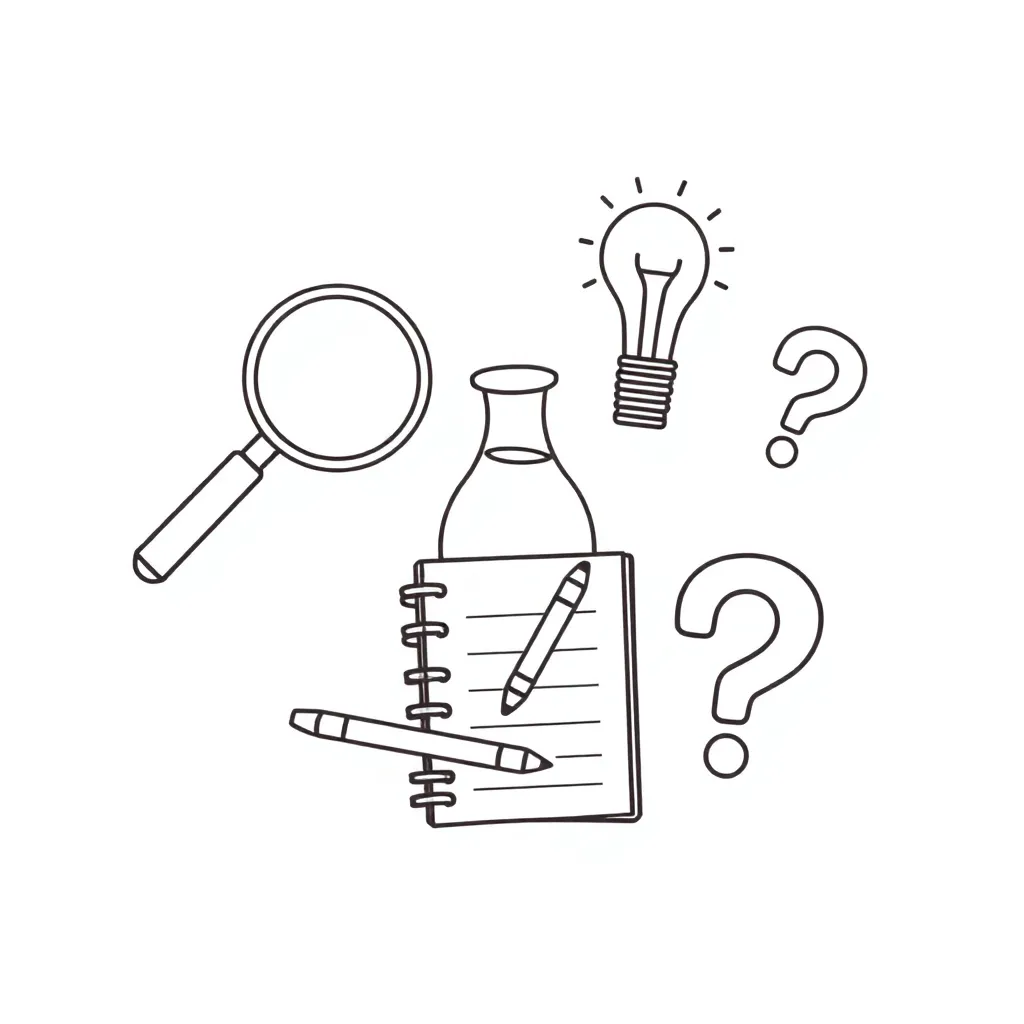Scientist conducting experiment illustration