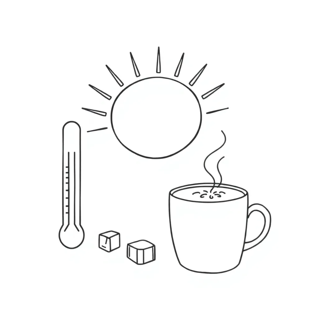 Butter melting experiment illustration