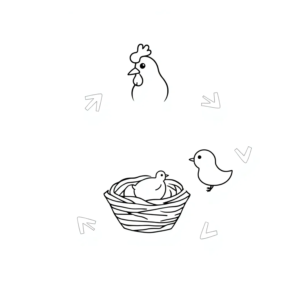Chicken life cycle stages