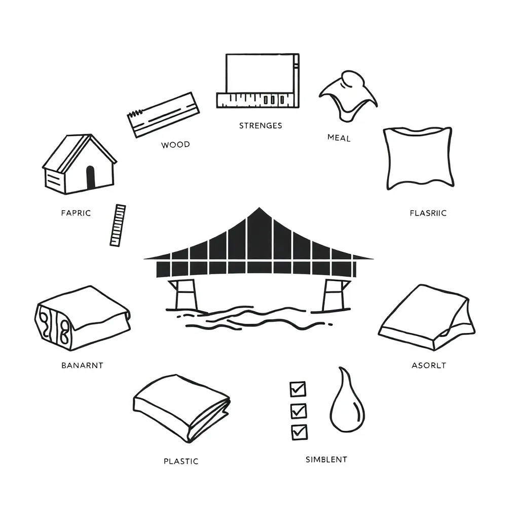 Materials testing laboratory illustration