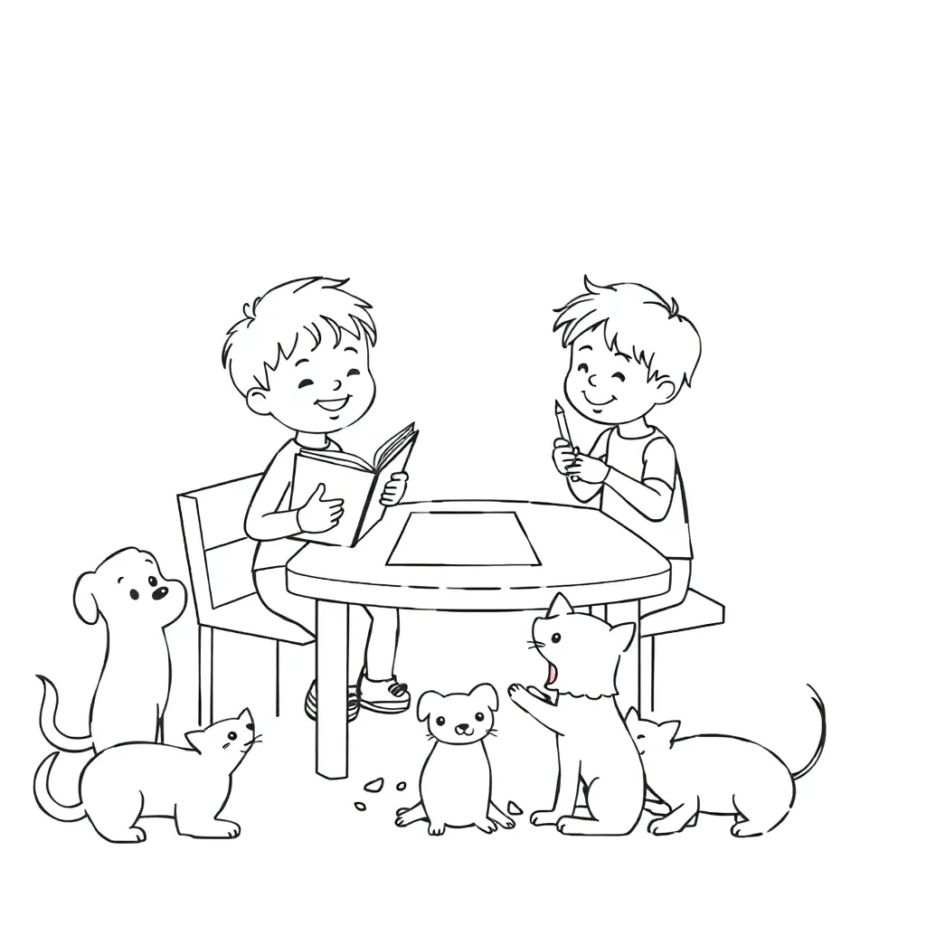 Worksheet illustration