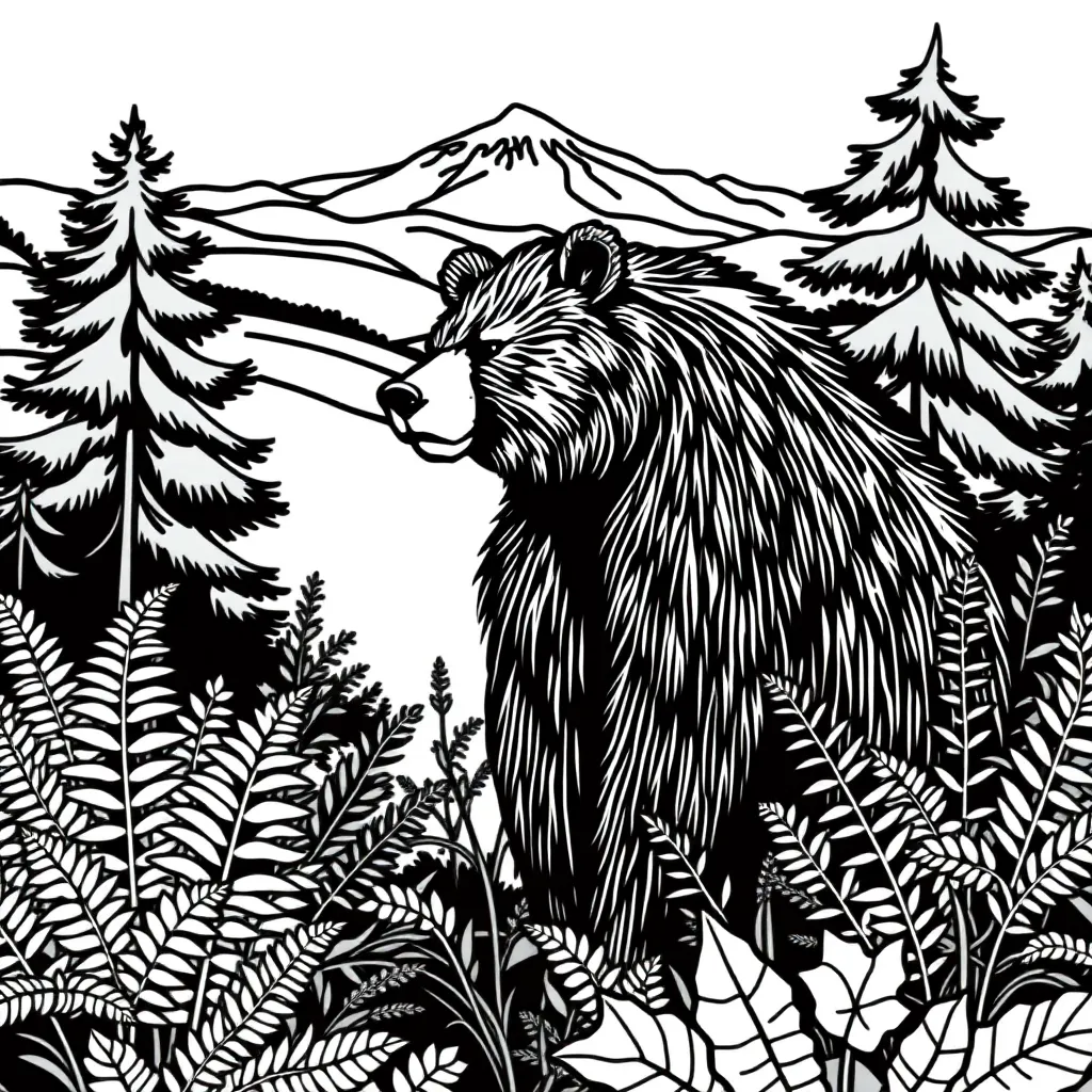 Hairy Bear with punctuation marks
