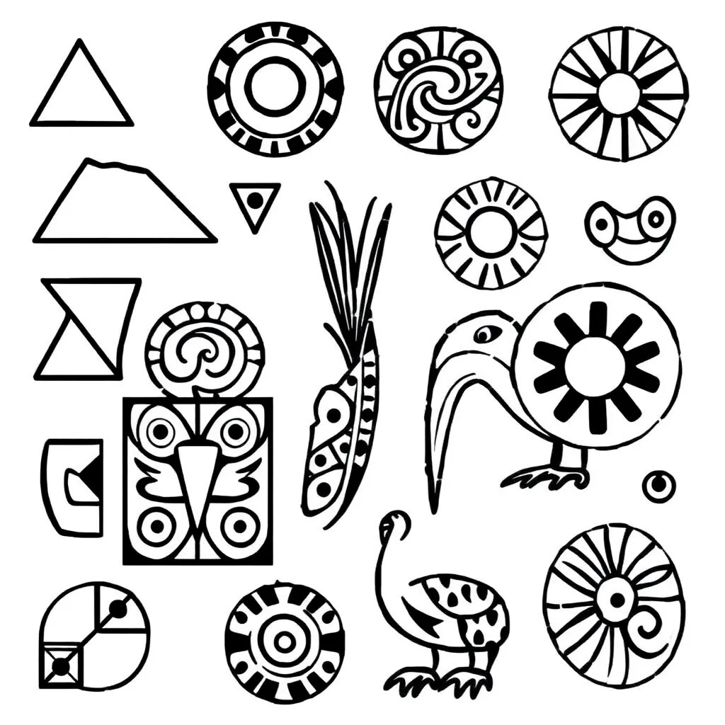 Geometric shapes with transformation arrows