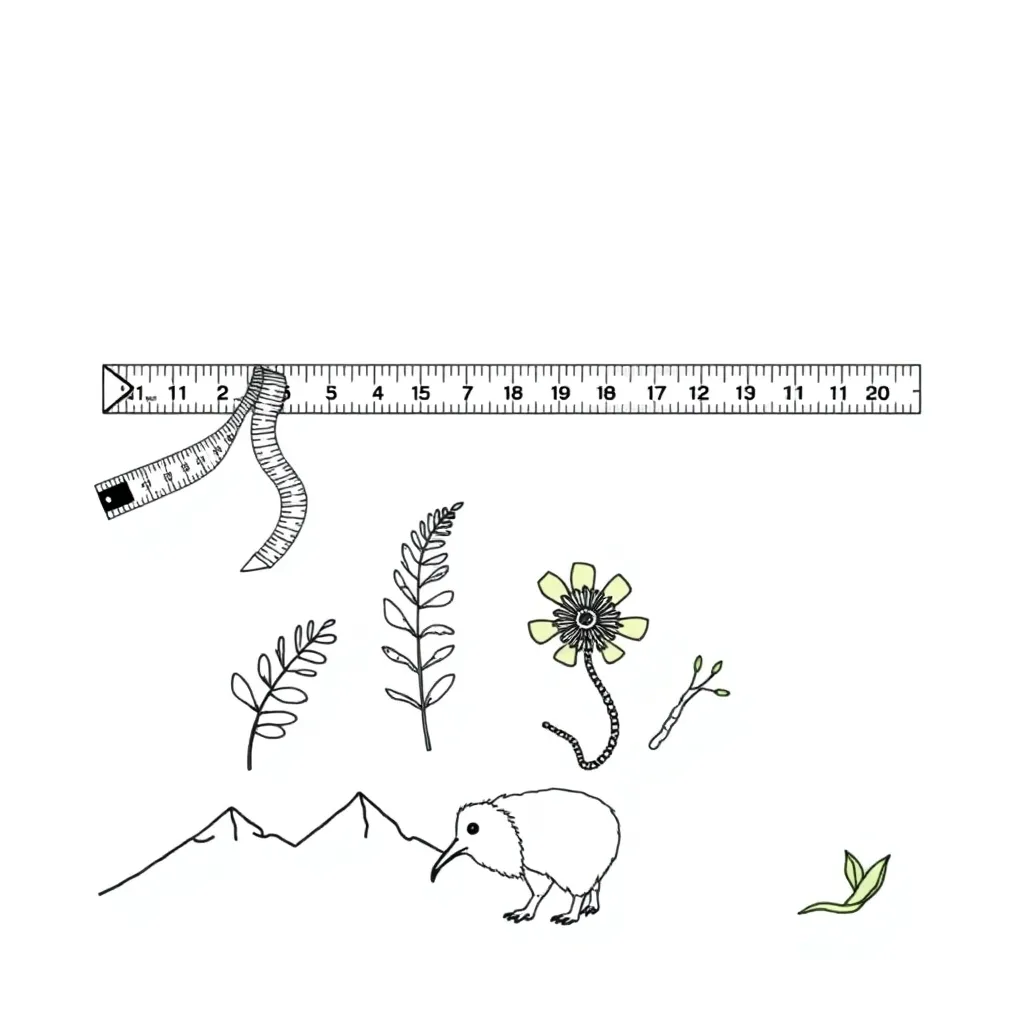 Ruler and measuring tools illustration