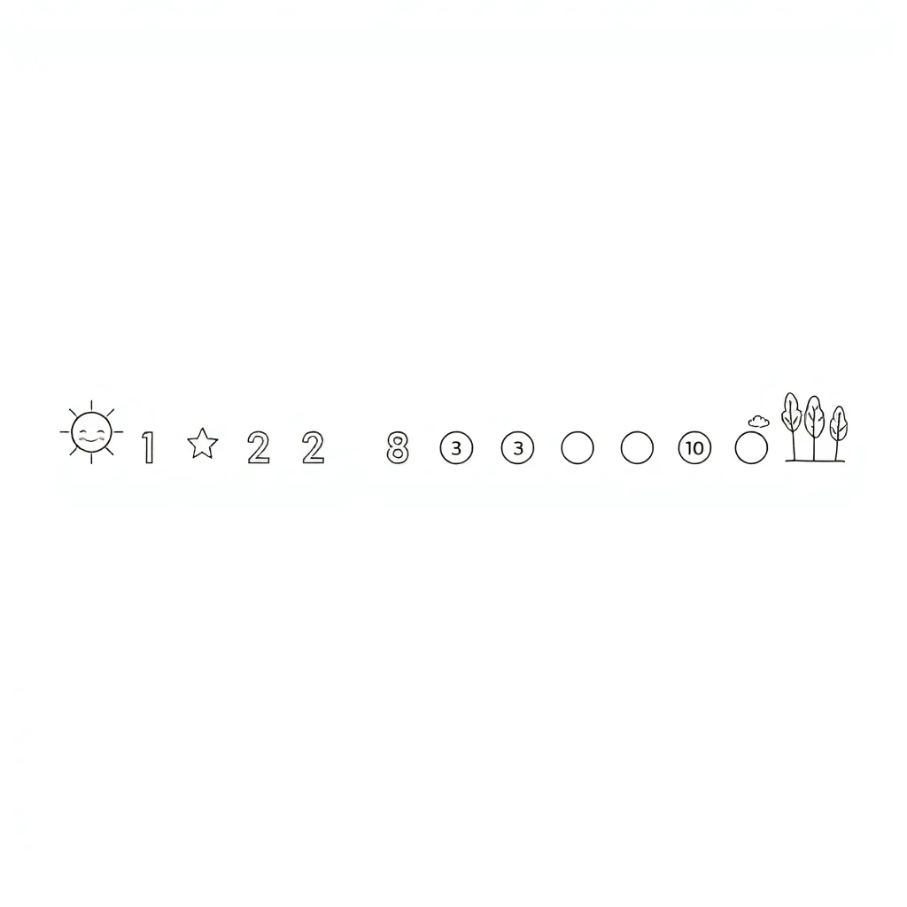 Numbers and counting illustration