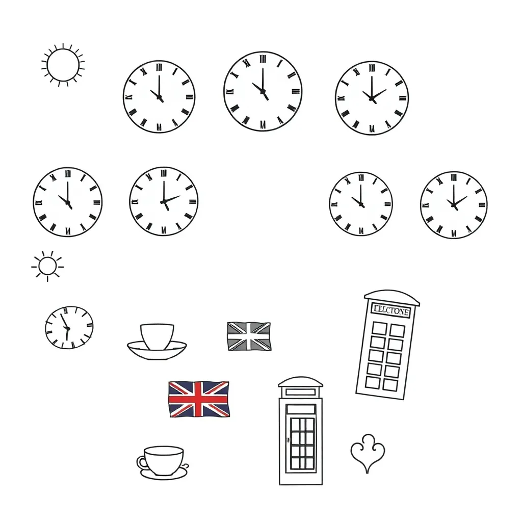 Clock face illustration