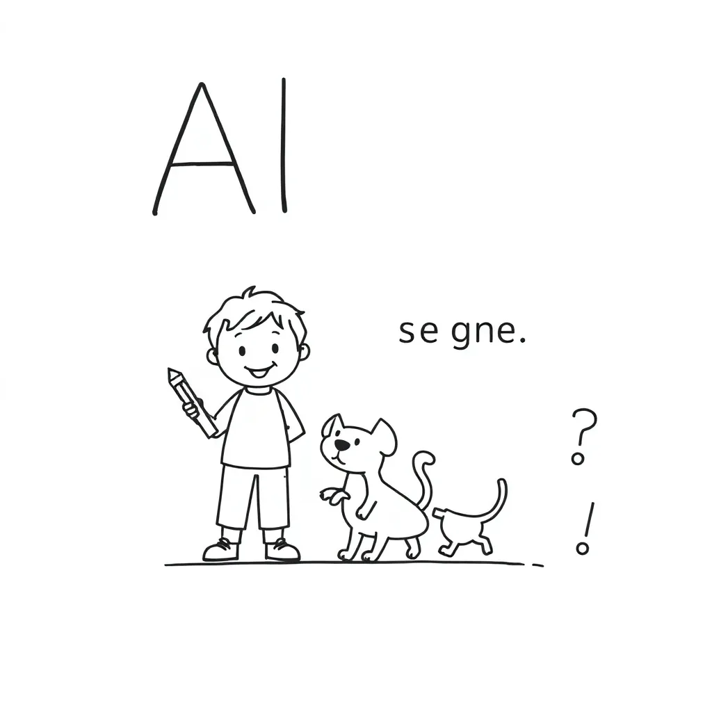 Simple sentence elements illustration