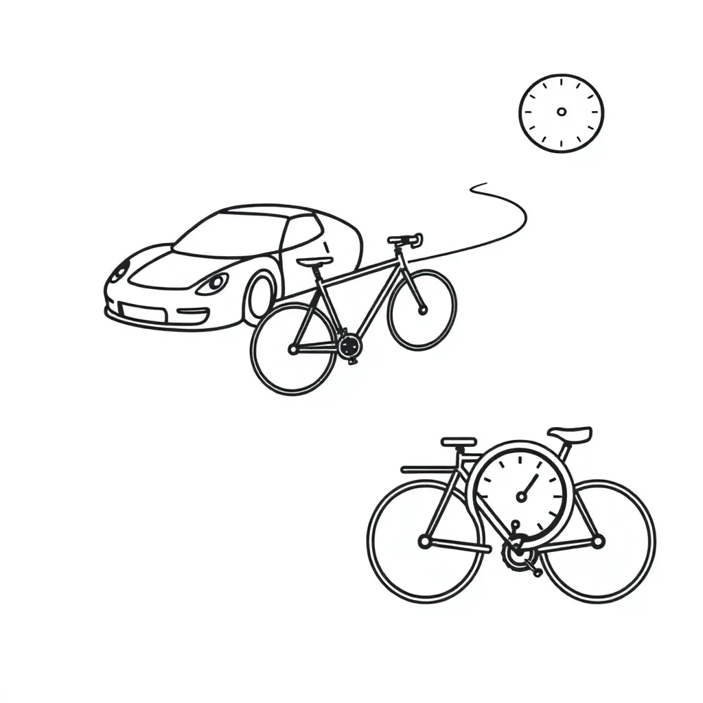 Racing car speedometer illustration