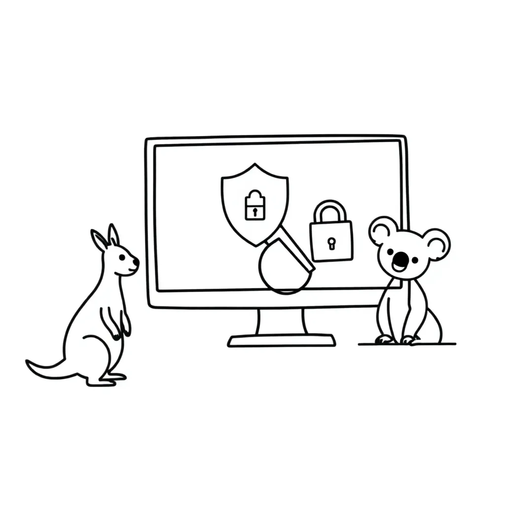 Children using computers safely