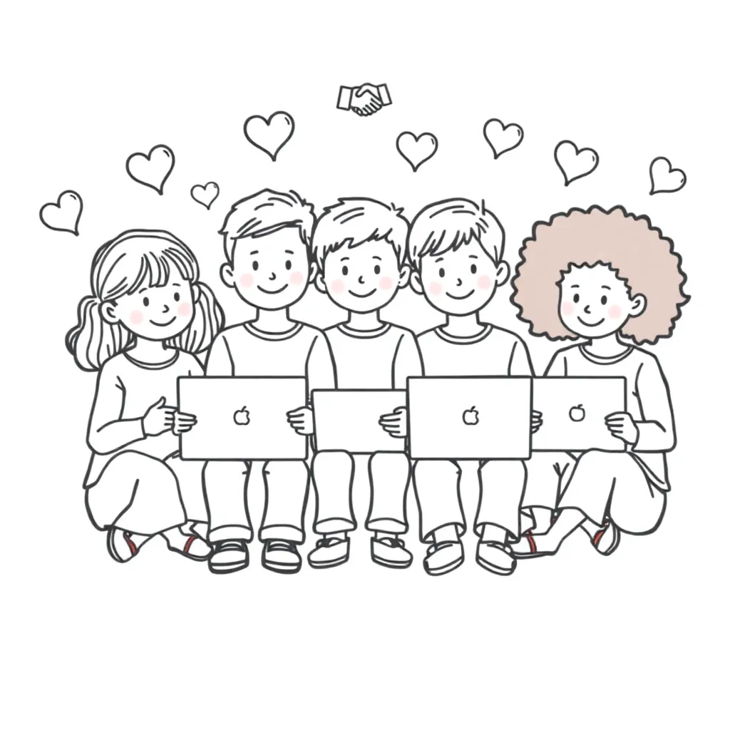 Digital citizenship illustration