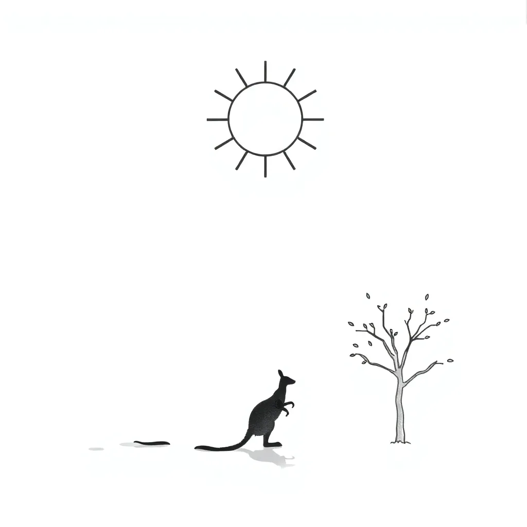 Children tracking shadows outdoors