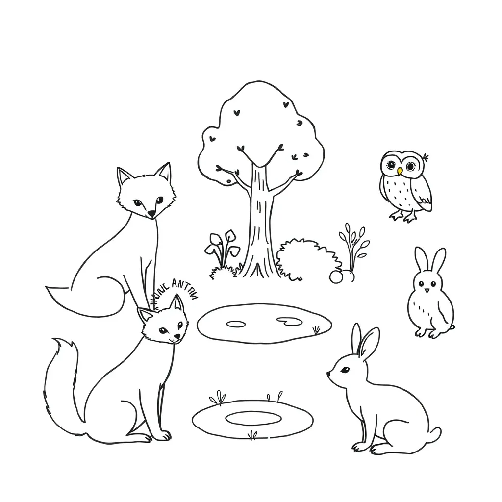 Farm animals illustration