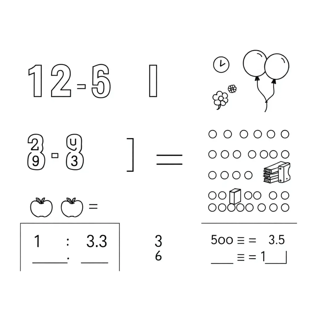 Mental maths illustration