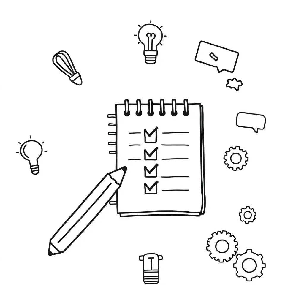 Student writing with pencil