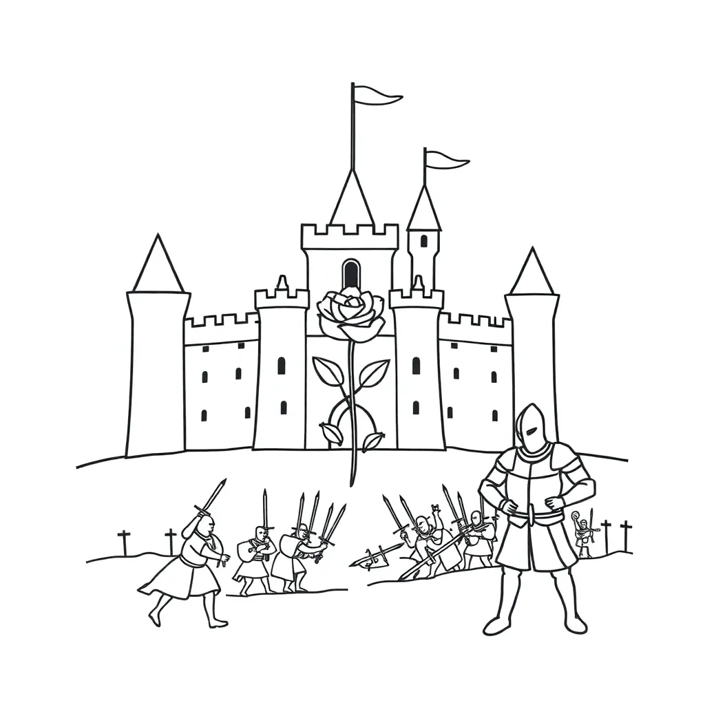 Tudor crown and coat of arms