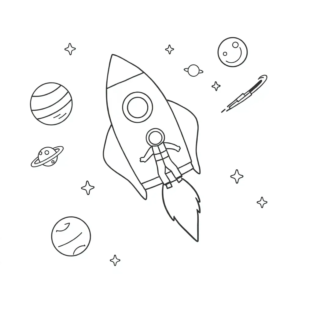 Solar system illustration