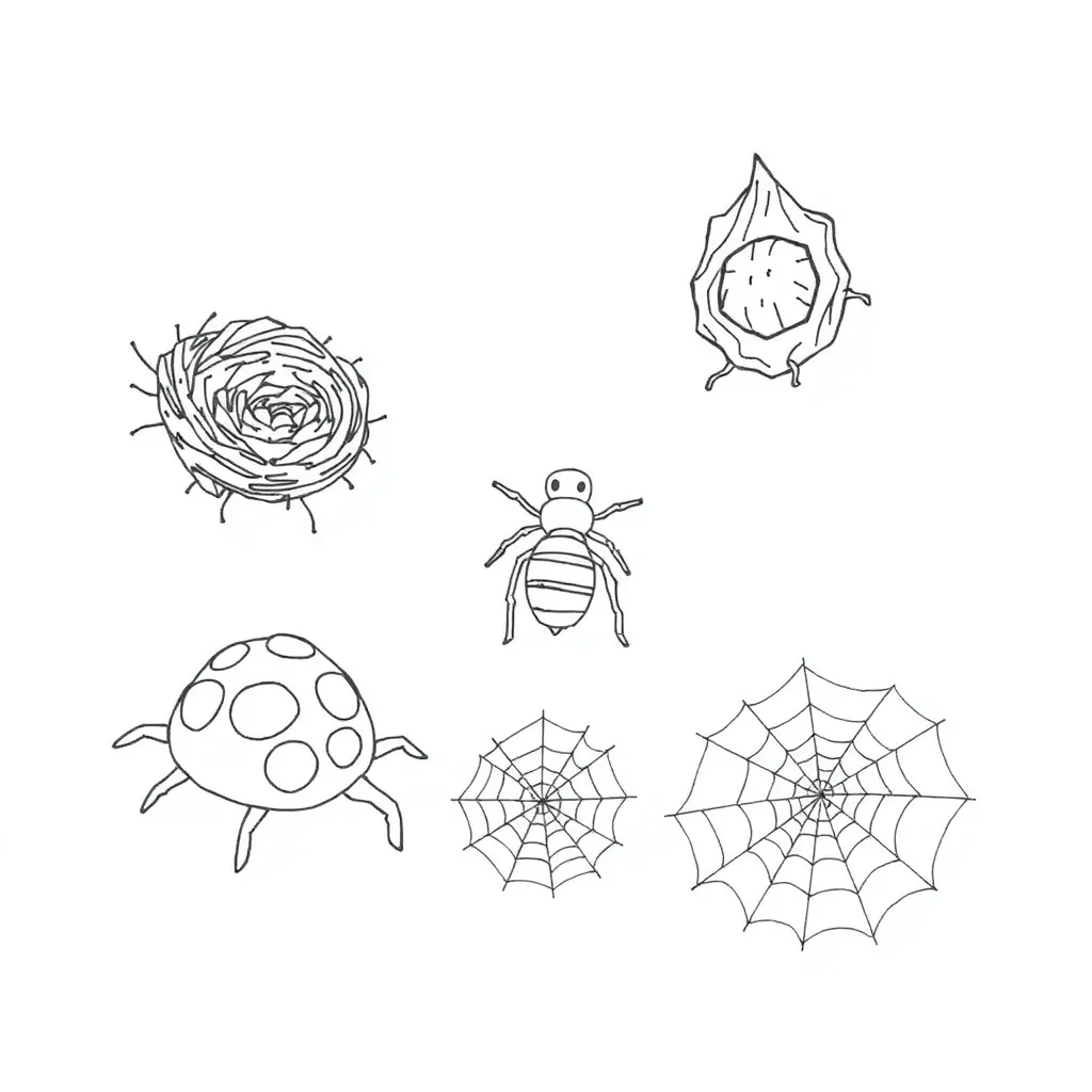 Various animals showing different survival structures