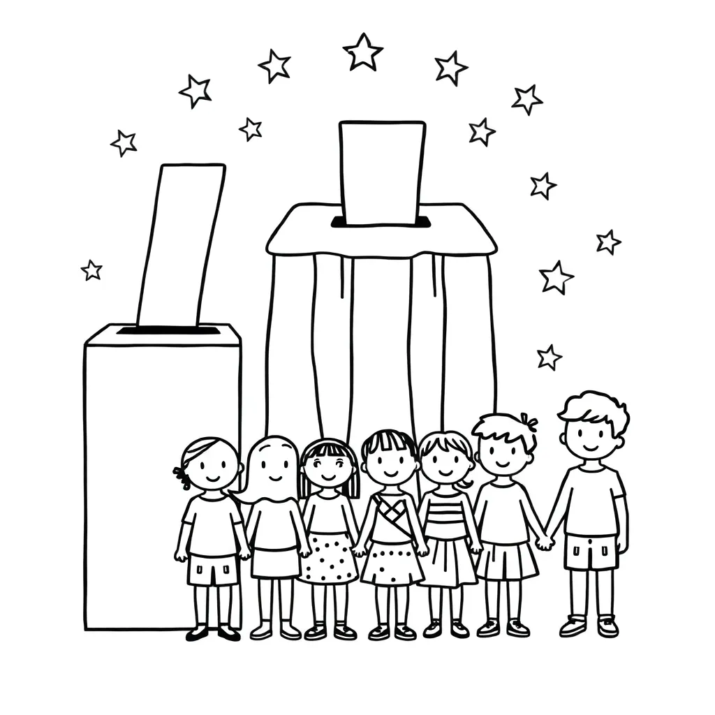 Voting and text features illustration