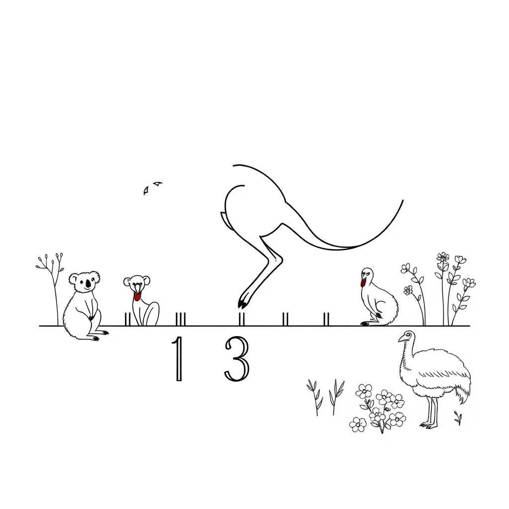 Number line illustration