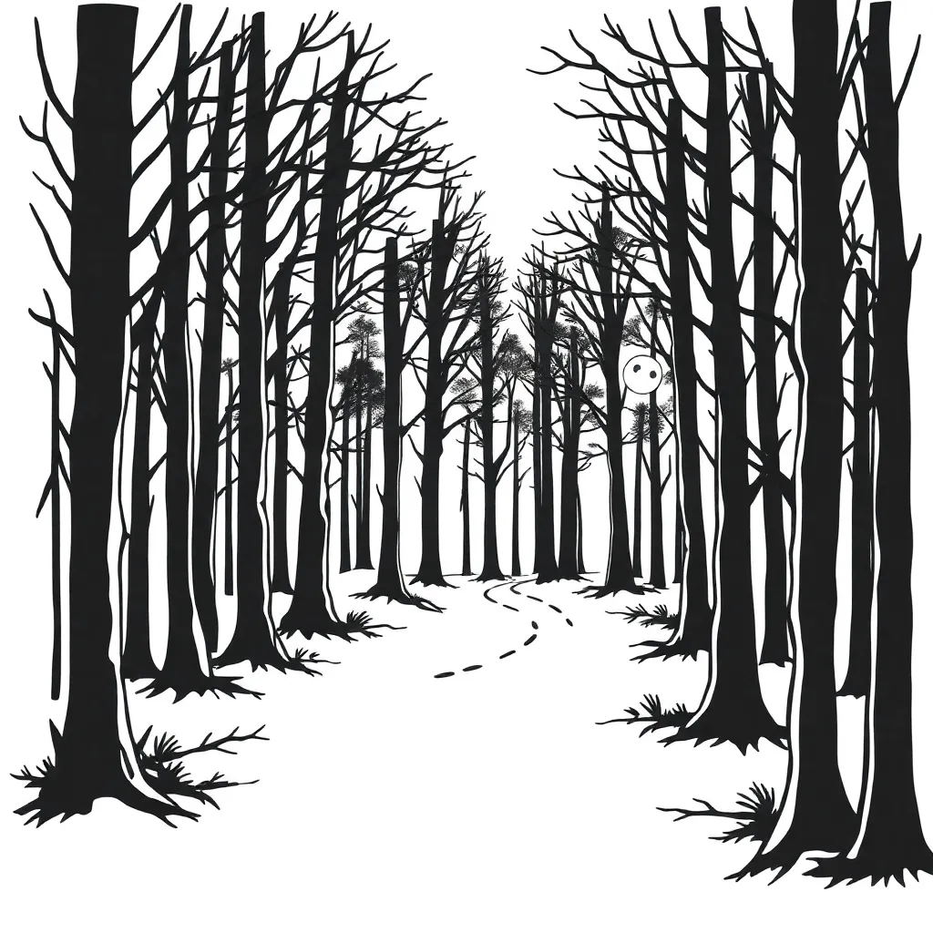 Suspenseful scene with mysterious shadows