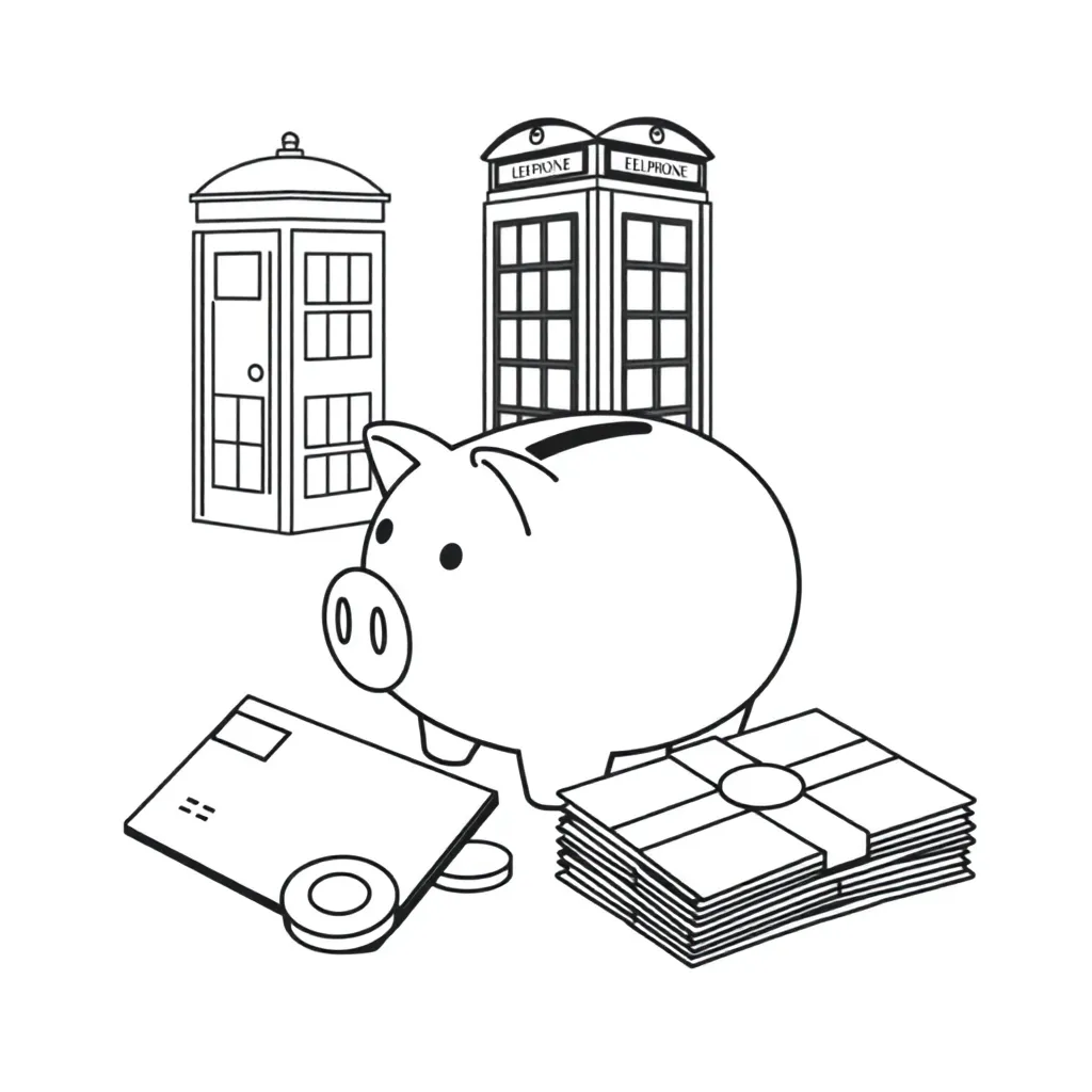 Calculator and money illustration
