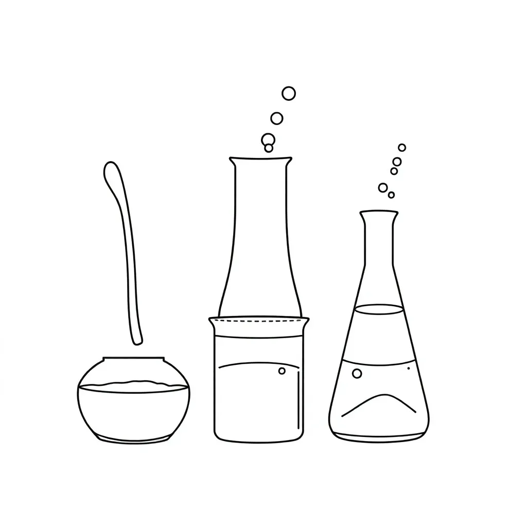 Solubility experiment illustration
