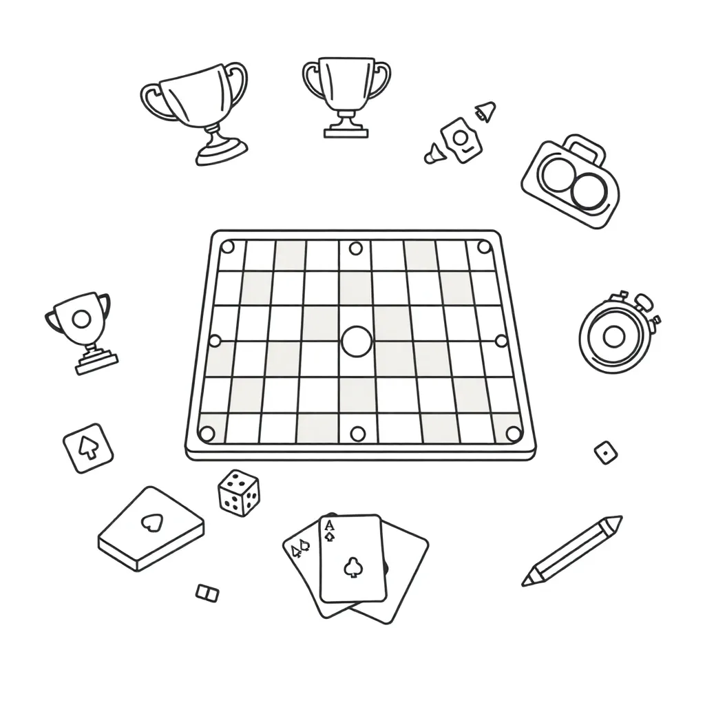 Board game with dice and cards