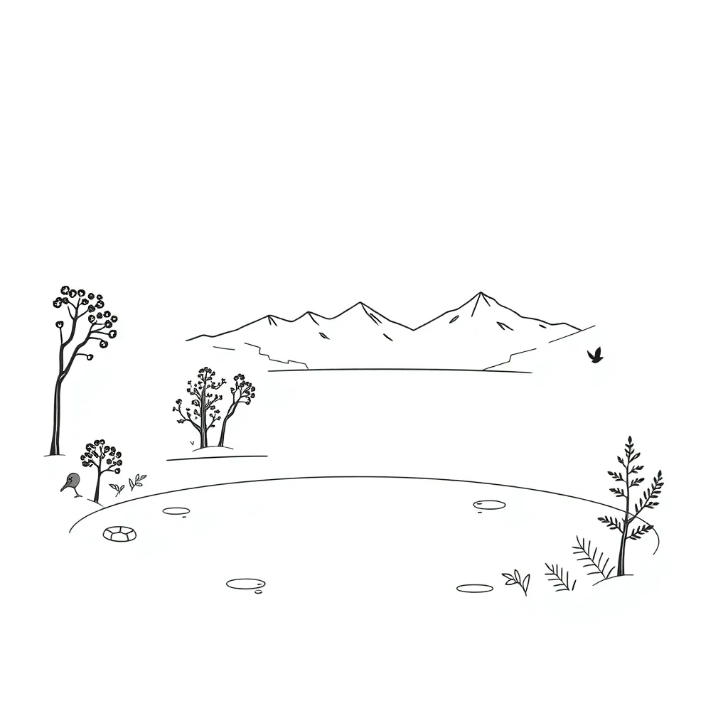 Beautiful natural landscape for descriptive writing