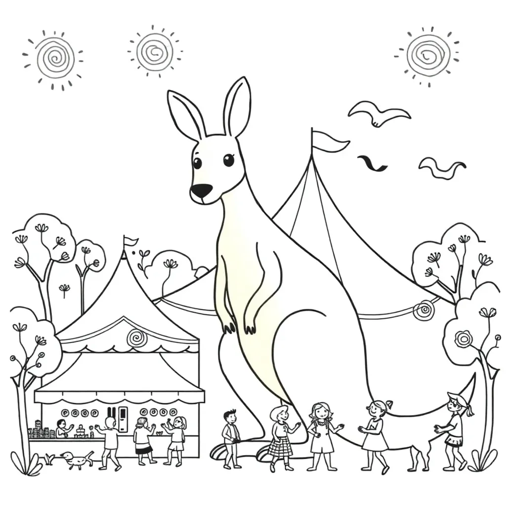 Festival poster planning illustration