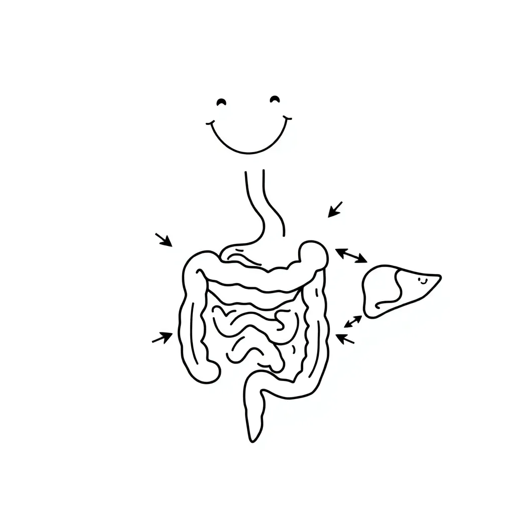 Human digestive system diagram