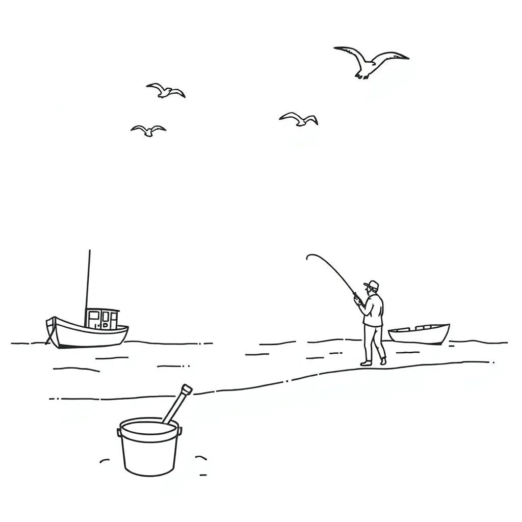 Fishing boat on English coast