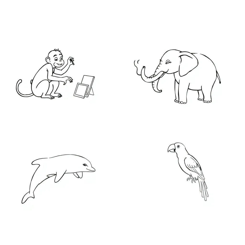 Smart elephants and meerkats