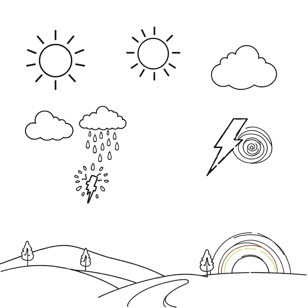 Weather observation illustration
