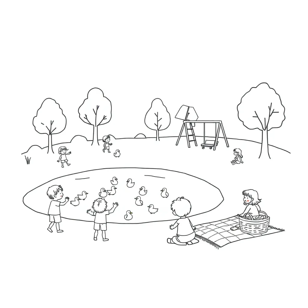 Children playing in Poole Park