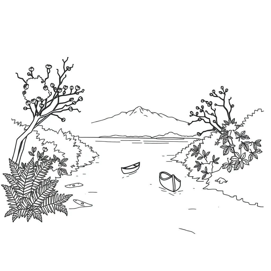 River scene illustration