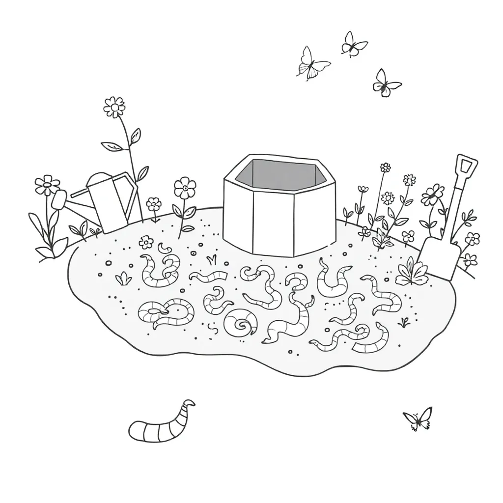 Earthworm illustration