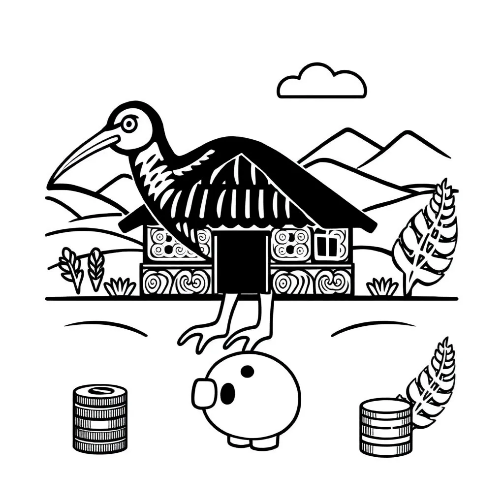 Credit card and calculator illustration