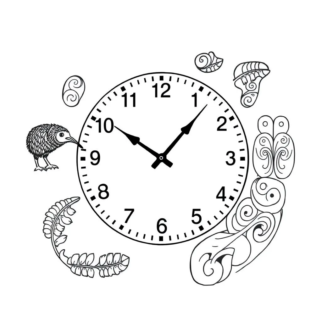 Analogue clock illustration
