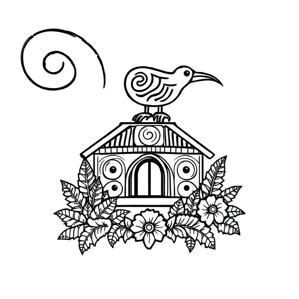 Guardian protecting nature illustration