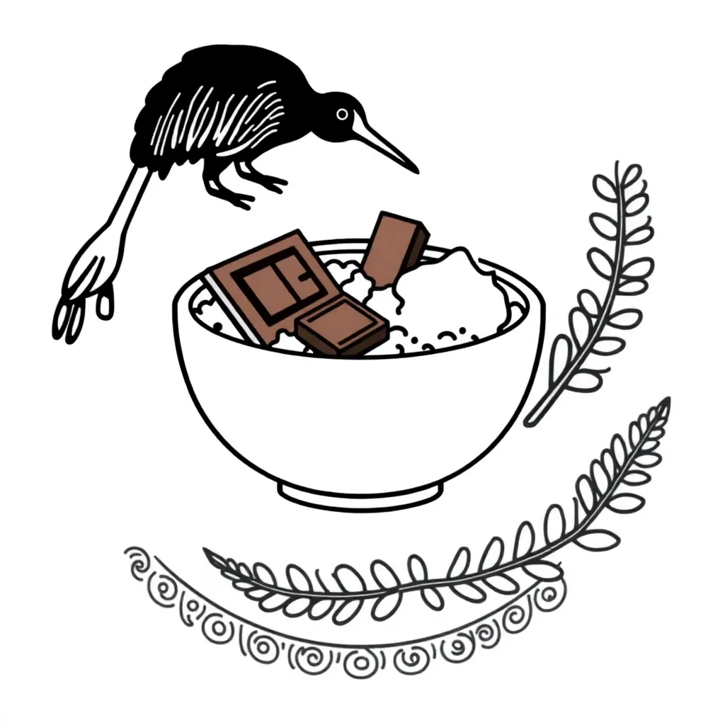 Chocolate crackles recipe illustration