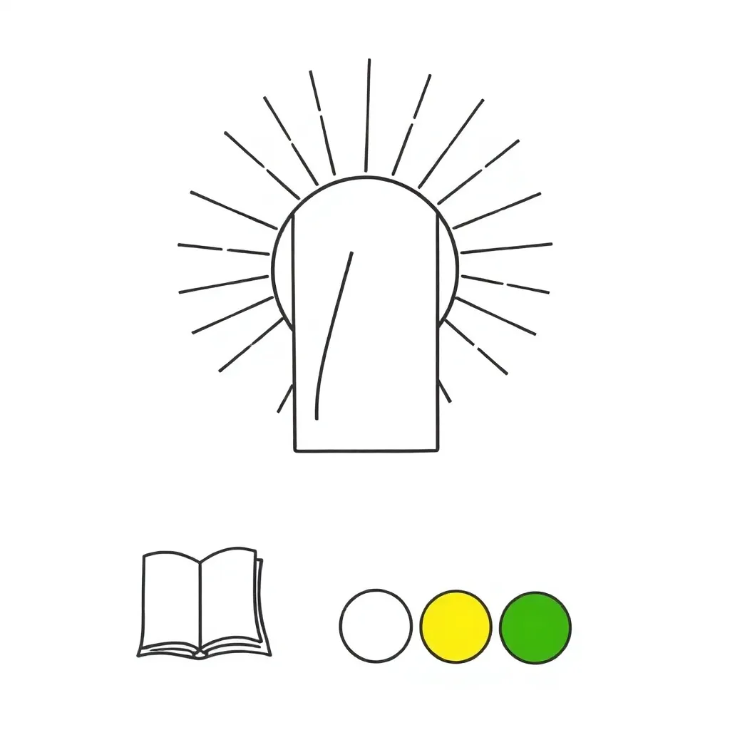 Sun shining with light rays