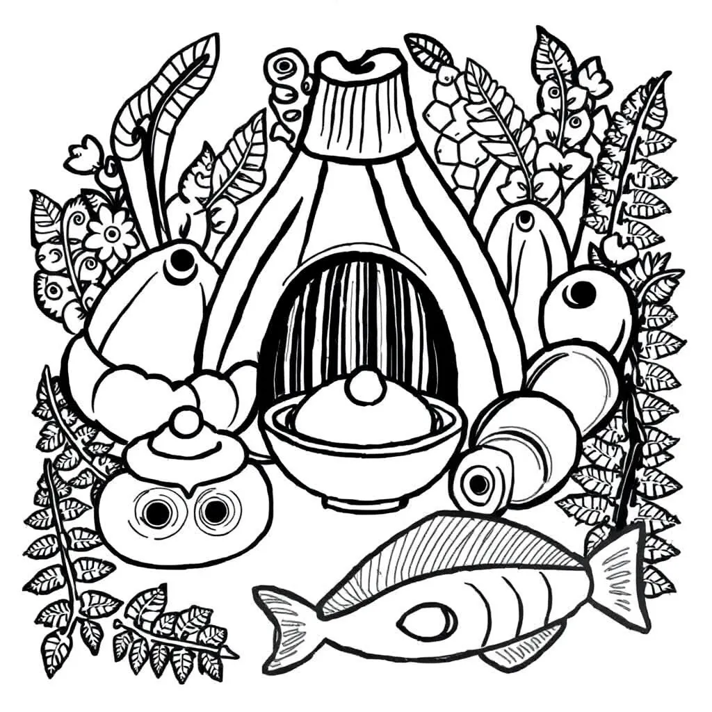 Healthy food groups illustration