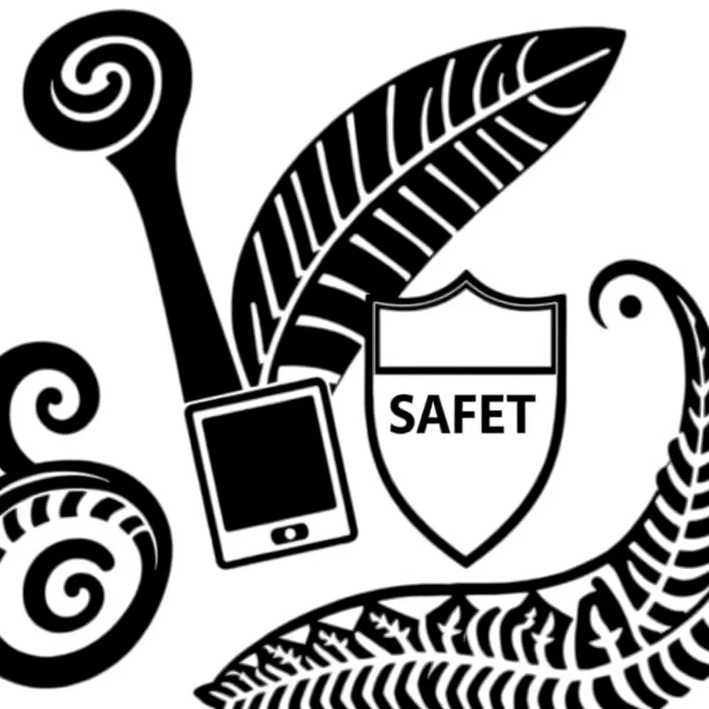 Digital safety and wellbeing illustration