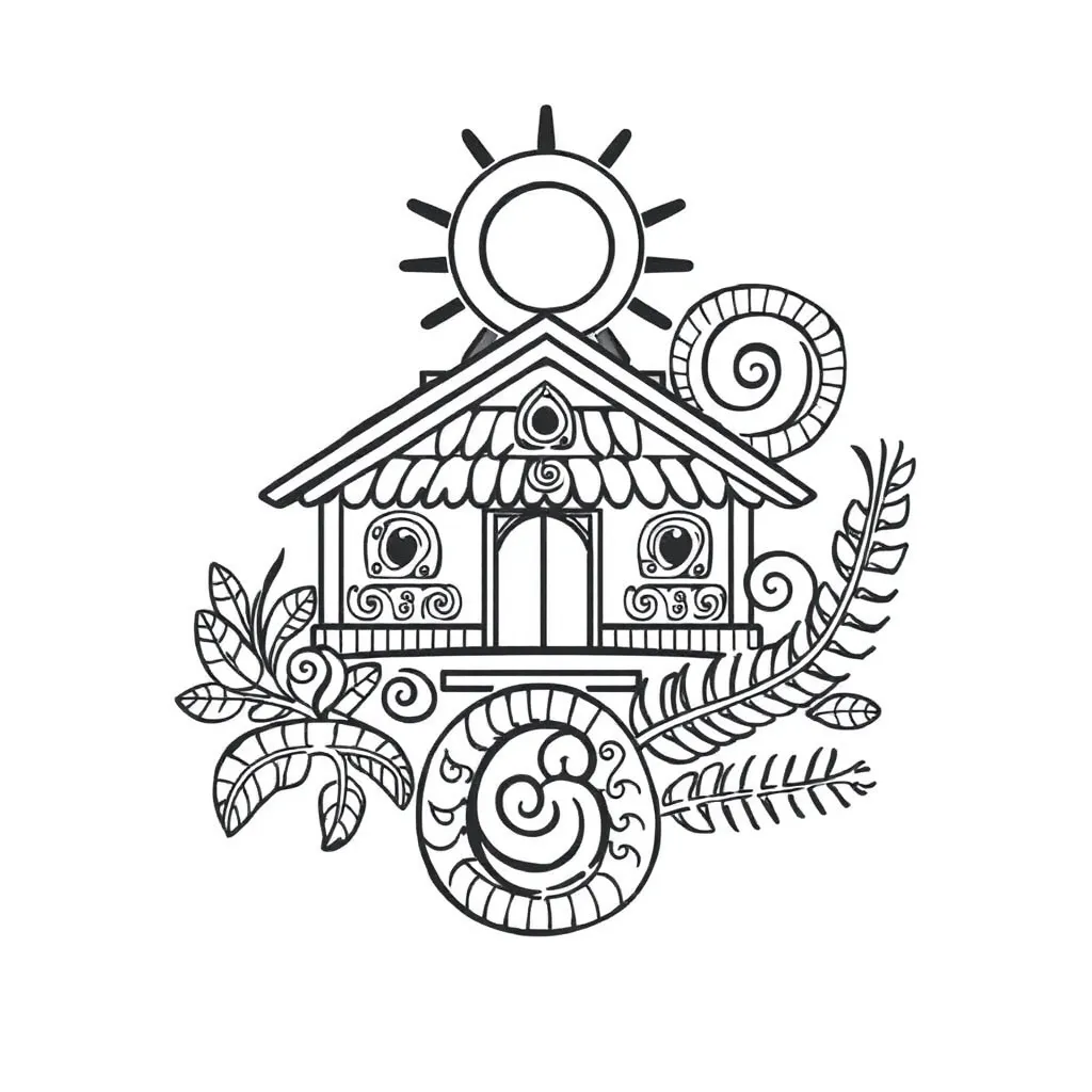 Light rays and reflection illustration
