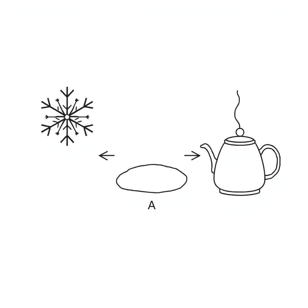 Salt dissolving in water illustration