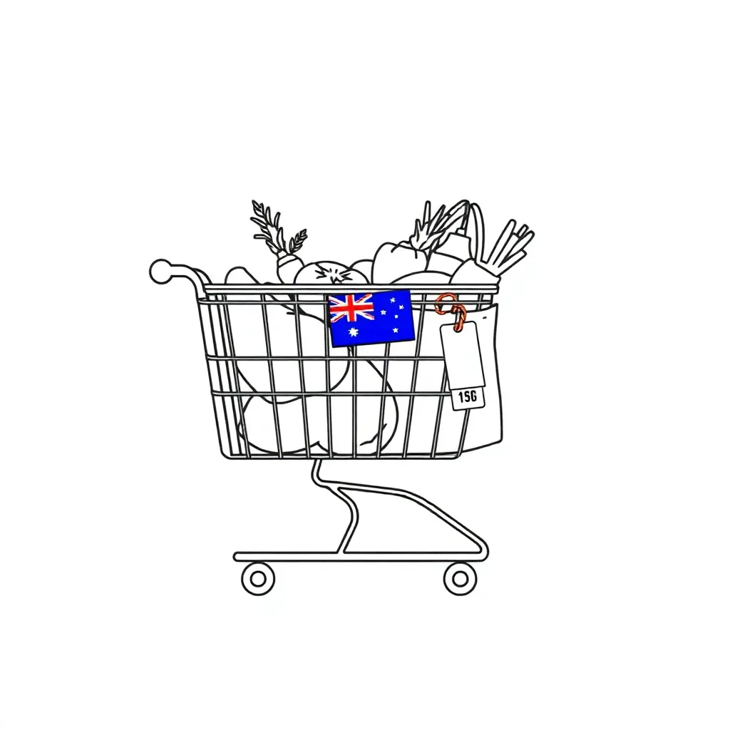 Shopping and advertising illustration