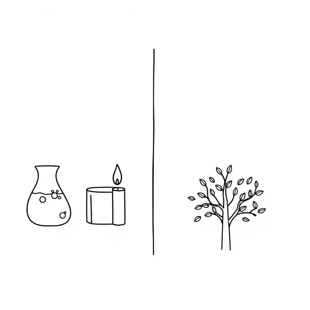 Science experiment illustration