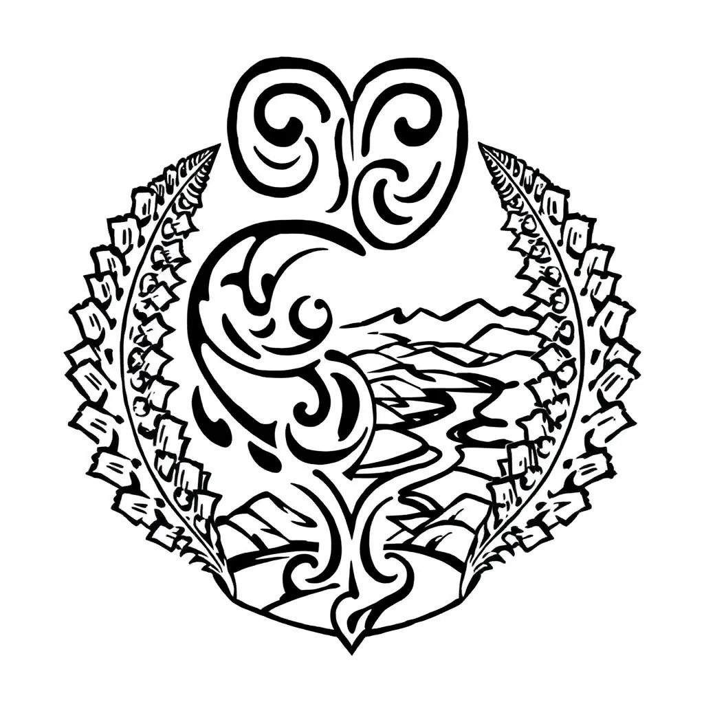 Symmetrical butterfly illustration