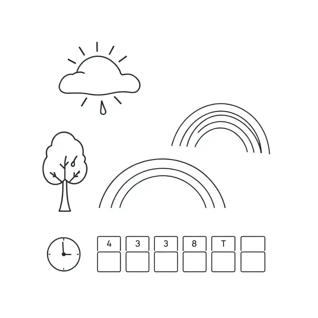 Calendar with days of the week